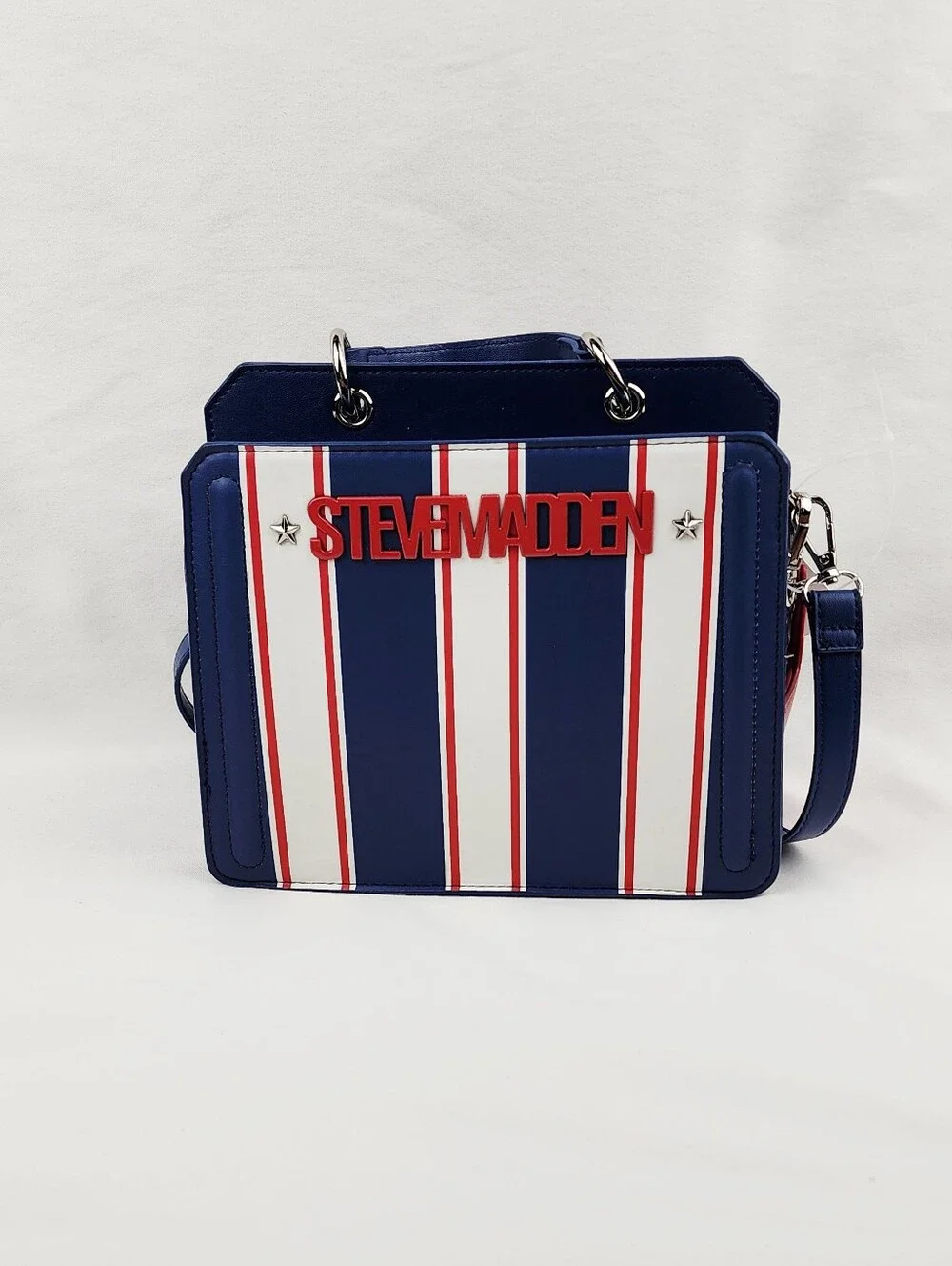 Steve Madden Bevlynn Stripe Satchel Handbag